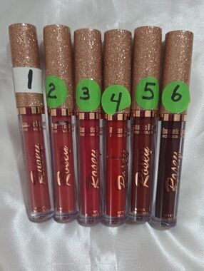 3 x 12 Liquid Lipstick-Assorted Matte Red & Brown Shades